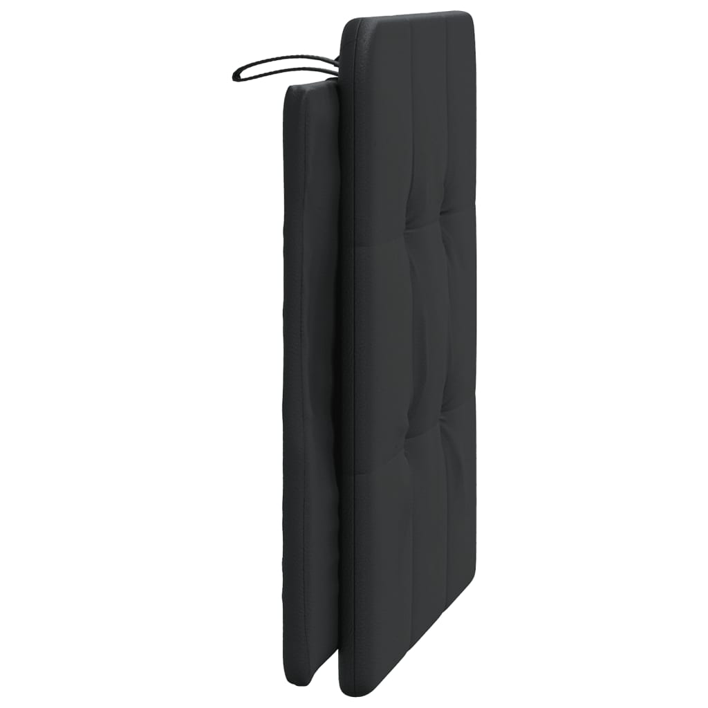 Headboard Cushion "Zadar" Black 90 cm Faux Leather