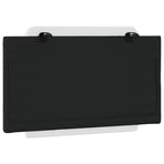 Headboard Cushion "Zadar" Black and White 90 cm Faux Leather