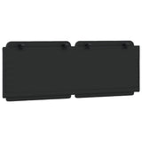 Headboard Cushion "Zadar" Black 137 cm Double Faux Leather