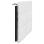 Headboard Cushion "Zadar" Black and White 137 cm Faux Leather