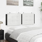 Headboard Cushion "Zadar" Black and White 137 cm Faux Leather