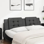 Headboard Cushion "Zadar" Black 180 cm Faux Leather