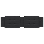 Headboard Cushion "Zadar" Black 180 cm Faux Leather
