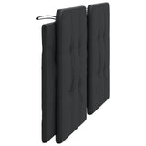 Headboard Cushion "Zadar" Black 180 cm Faux Leather