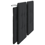 Headboard Cushion "Zadar" Black 180 cm Faux Leather