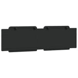 Headboard Cushion "Zadar" Black 180 cm Faux Leather