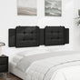 Headboard Cushion "Zadar" Black 180 cm Faux Leather