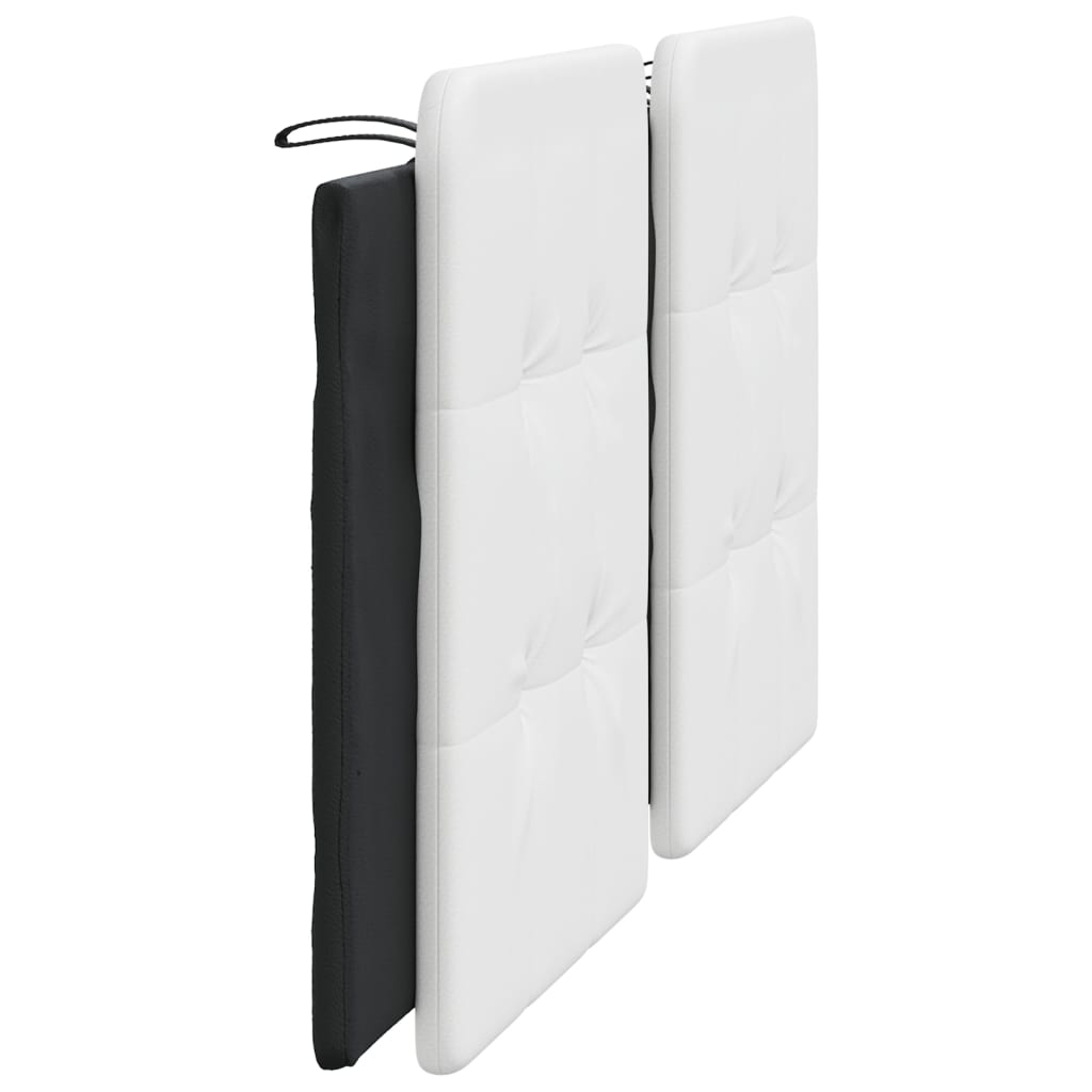 Headboard Cushion "Zadar" Black and White 180 cm Faux Leather