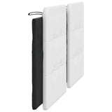 Headboard Cushion "Zadar" Black and White 180 cm Faux Leather