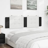 Headboard Cushion "Zadar" Black and White 180 cm Faux Leather