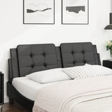 Headboard Cushion "Zadar" Black 153 cm Faux Leather
