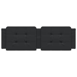 Headboard Cushion "Zadar" Black 153 cm Faux Leather