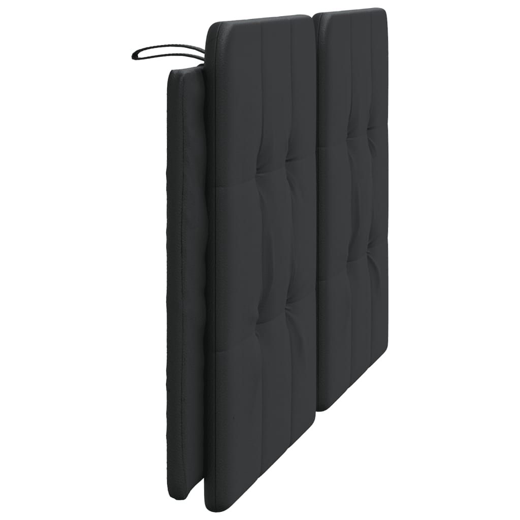 Headboard Cushion "Zadar" Black 153 cm Faux Leather