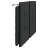 Headboard Cushion "Zadar" Black 153 cm Faux Leather
