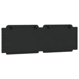 Headboard Cushion "Zadar" Black 153 cm Faux Leather