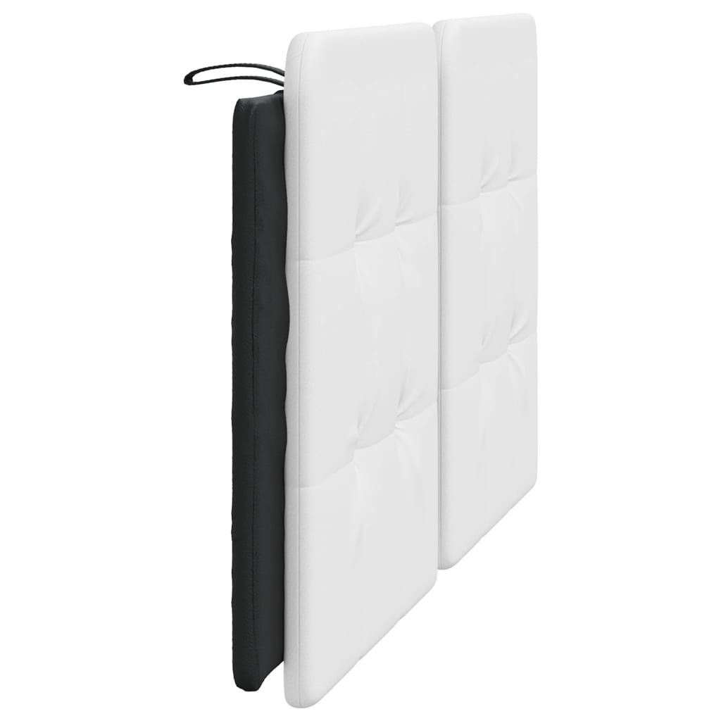 Headboard Cushion "Zadar" Black and White 153 cm Faux Leather