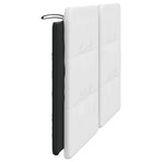 Headboard Cushion "Zadar" Black and White 153 cm Faux Leather