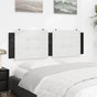 Headboard Cushion "Zadar" Black and White 153 cm Faux Leather