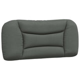 Bed Frame without Mattress "Hvar" Dark Grey 90x190 cm Fabric