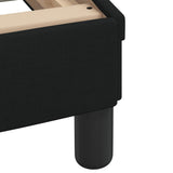 Bed Frame without Mattress "Hvar" Black 90x190 cm Fabric