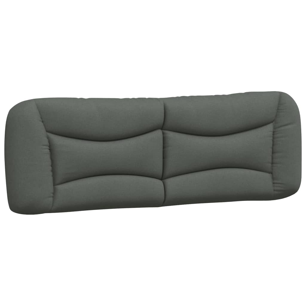 Bed Frame without Mattress "Hvar" Dark Grey 152x203 cm Queen Fabric