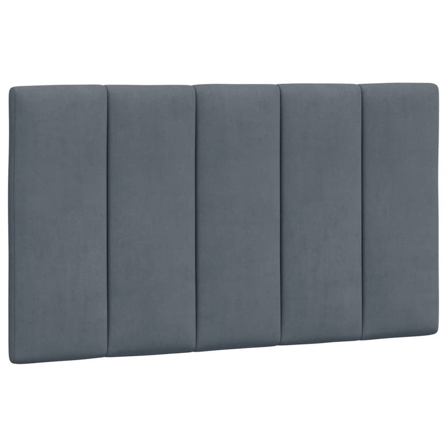 Bed Frame without Mattress "Hanko" Dark Grey 90x190 cm Velvet