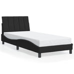 Bed Frame without Mattress "Hanko" Black 90x190 cm Velvet
