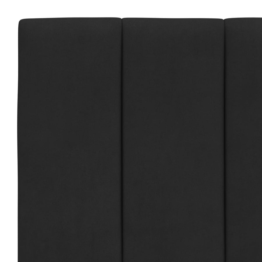 Bed Frame without Mattress "Hanko" Black 90x190 cm Velvet