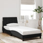 Bed Frame without Mattress "Hanko" Black 90x190 cm Velvet