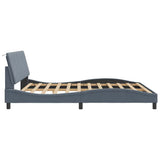 Bed Frame without Mattress "Hanko" Dark Grey 180x200 cm King Velvet