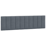 Bed Frame without Mattress "Hanko" Dark Grey 180x200 cm King Velvet