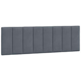 Bed Frame without Mattress "Hanko" Dark Grey 152x203 cm Queen Velvet