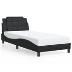 Bed Frame without Mattress "Zadar" Black 90x190 cm Faux Leather