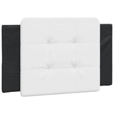 Bed Frame without Mattress "Zadar" Black and White 90x190 cm Faux Leather