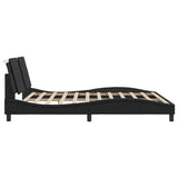 Bed Frame without Mattress "Zadar" Black 180x200 cm King Faux Leather