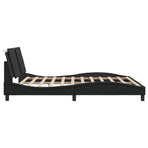 Bed Frame without Mattress "Zadar" Black 180x200cm Faux Leather