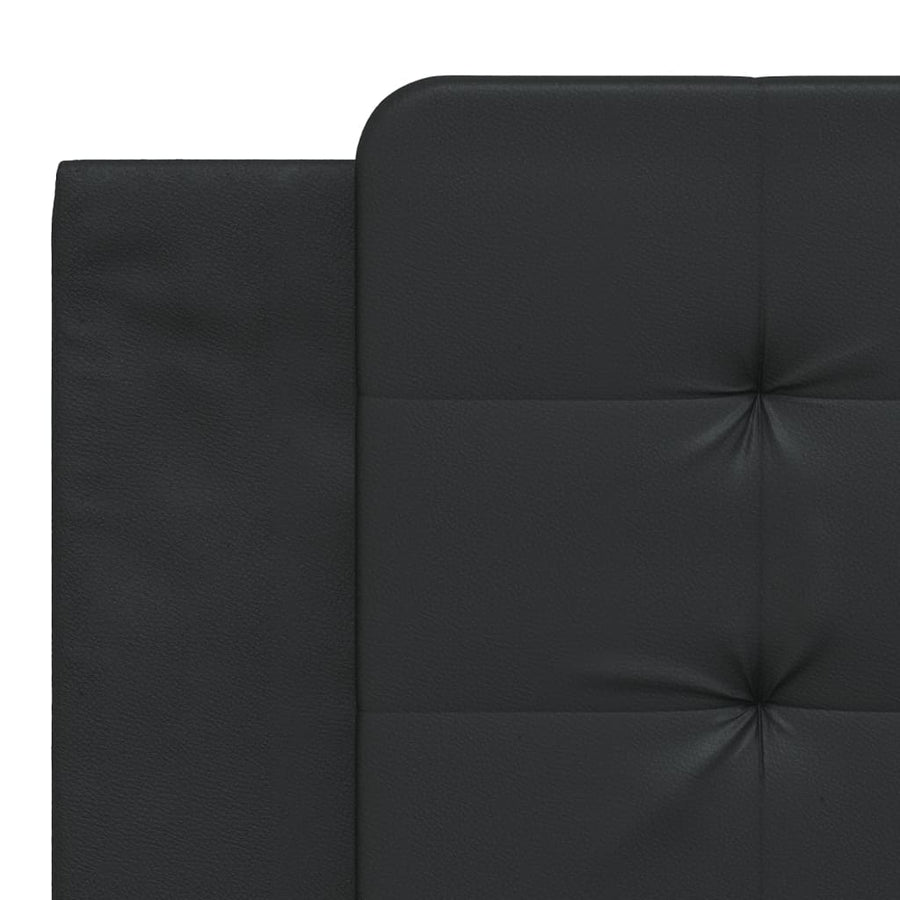 Bed Frame without Mattress "Zadar" Black 180x200cm Faux Leather