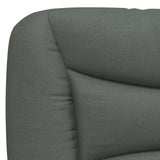 Bed Frame without Mattress "Hvar" Dark Grey 107x203 cm King Single Fabric