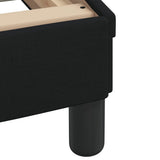 Bed Frame without Mattress "Hvar" Black 107x203 cm King Single Fabric
