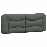 Bed Frame without Mattress "Hvar" Dark Grey 137x190 cm Double Fabric