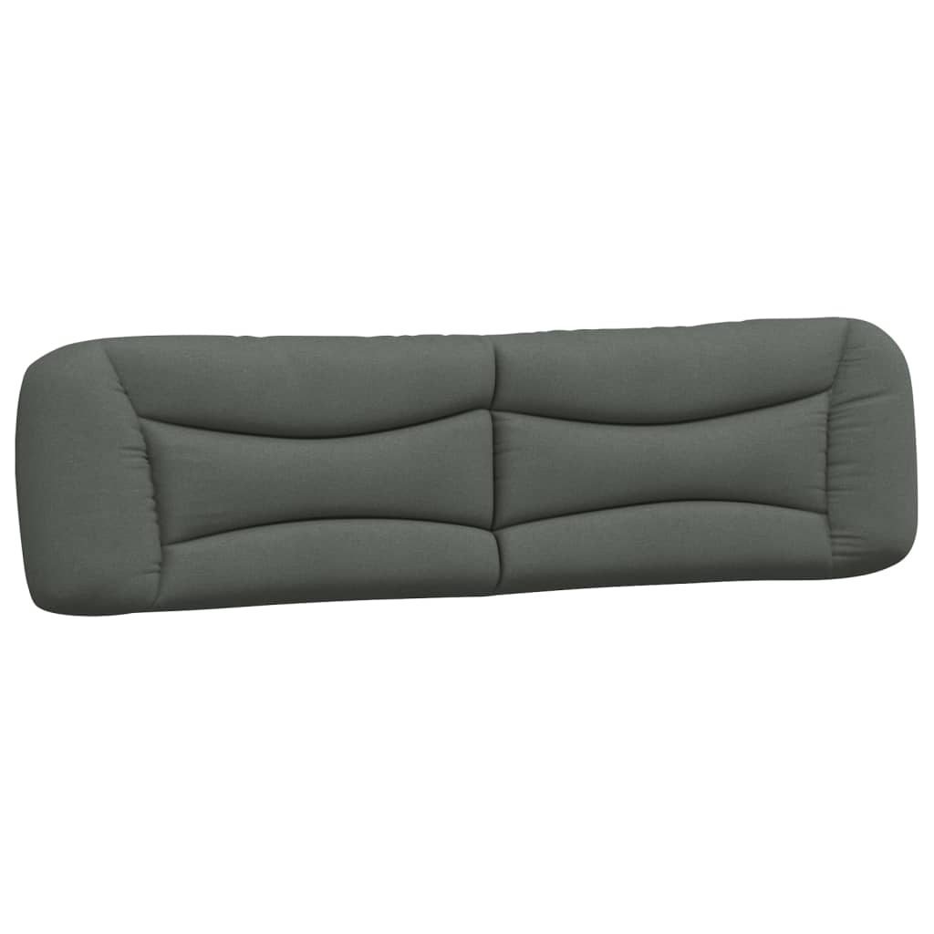 Bed Frame without Mattress "Hvar" Dark Grey 180x200 cm King Fabric