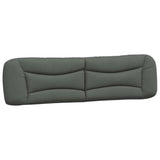 Bed Frame without Mattress "Hvar" Dark Grey 180x200 cm King Fabric