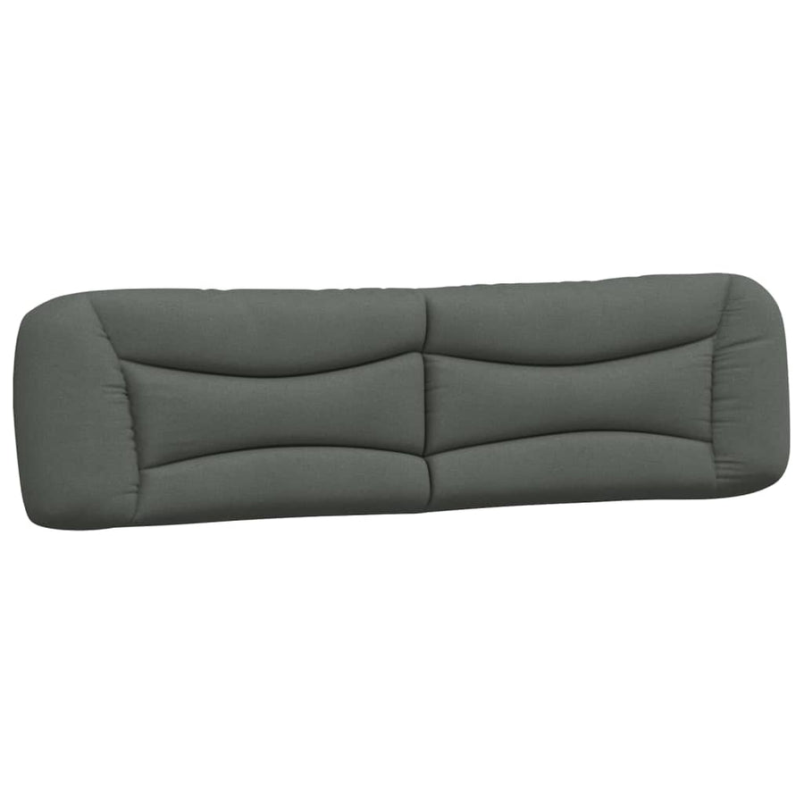 Bed Frame without Mattress "Hvar" Dark Grey 180x200 cm King Fabric