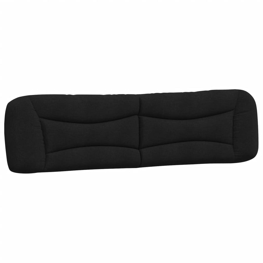 Bed Frame without Mattress "Hvar" Black 180x200 cm King Fabric