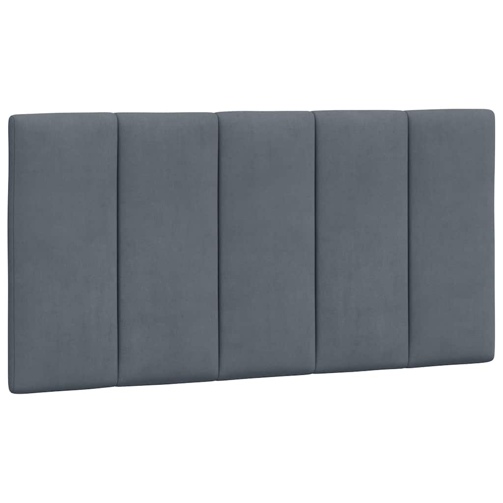 Bed Frame without Mattress "Hanko" Dark Grey 107x203 cm King Single Velvet