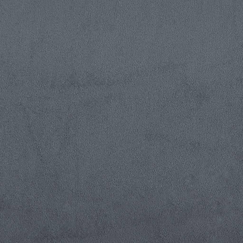 Bed Frame without Mattress "Hanko" Dark Grey 107x203 cm King Single Velvet