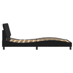 Bed Frame without Mattress "Hanko" Black 107x203 cm King Single Velvet
