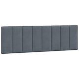 Bed Frame without Mattress "Hanko" Dark Grey 152x203 cm Queen Velvet