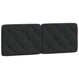 Bed Frame without Mattress Black 137x190 cm Velvet