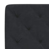 Bed Frame without Mattress Black 137x190 cm Velvet - Extra Image